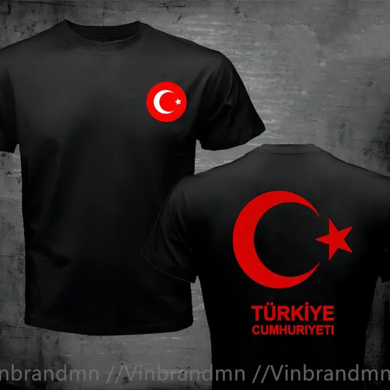 Front Back Printed Turkey T Shirt Casual Footballer Legend Soccers Tee Shirt Funny Turkish Flag T-shirt Gokturk Flag Turk Tshirt