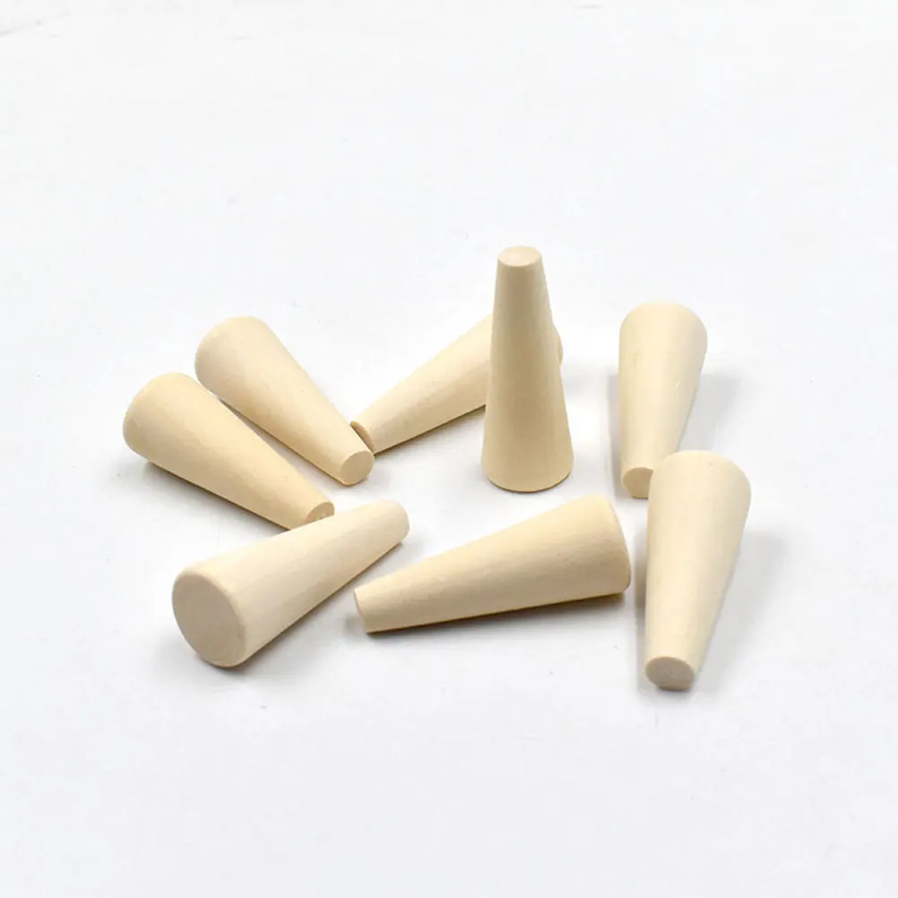 

Ring Displays for Selling 24pcs Wooden Cone Jewelry Stand Holder Earring Ring Organizer Counter Retail Display