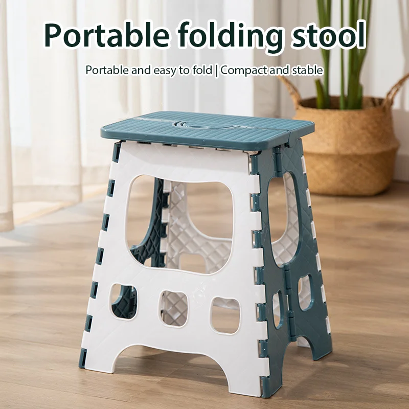 Kunststoff-Klapphocker, tragbarer Outdoor-Campingstuhl, leichter Zug, Maza Angelhocker, Heimsitz, platzsparender Esszimmerstuhl