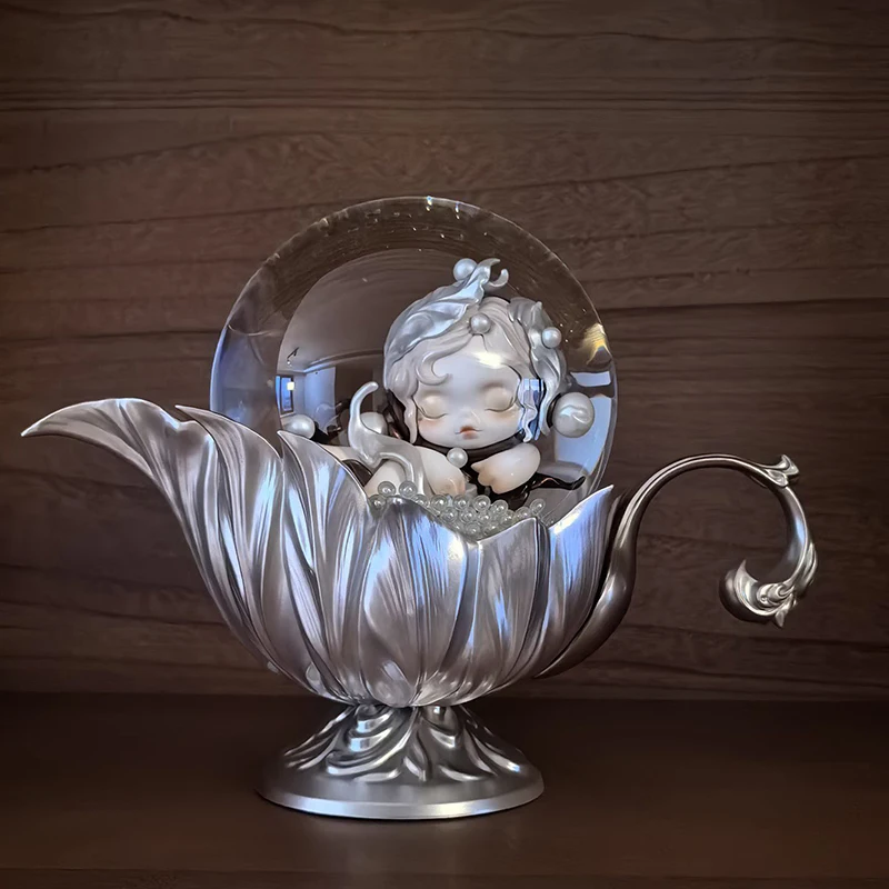 سلسلة طاولة طعام POP mart Skullpanda صندوق أعمى لتزيين غرفة الدراسة لعبة قابلة للجمع هدية عيد ميلاد للأطفال