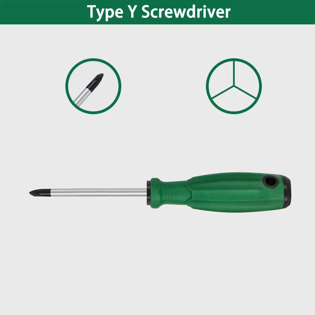 Special Shaped Screwdriver Triangular/U/Y/Inner Cross Screwdrivers Repair Tool Chromium Vanadium Alloy Steel, Rubber Screwdriver