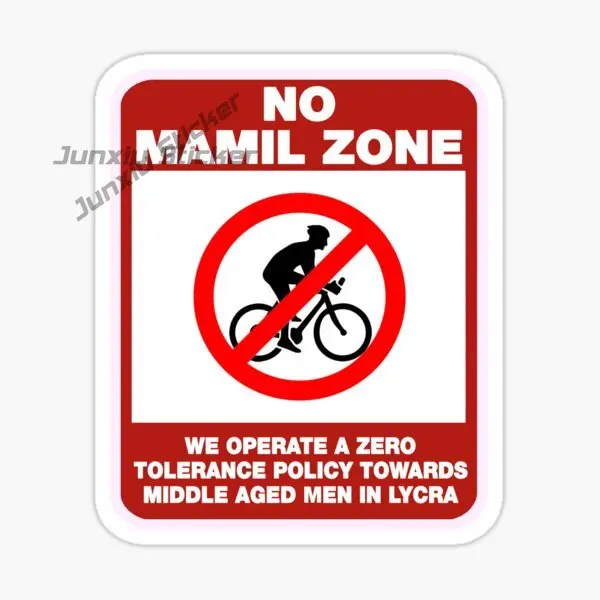 

WARNING NO MAMIL ZONE Car Sticker Vinyl Waterproof Self-adhesive Decal