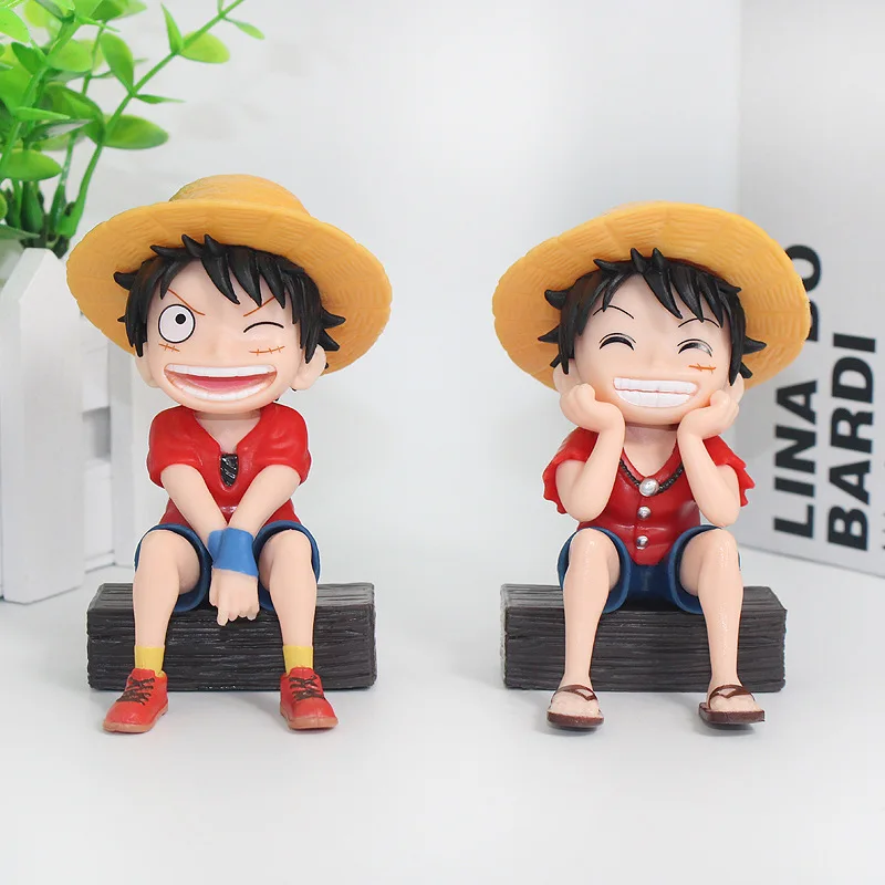 Statuetta Artigianale One Piece Versione Q, Luffy Sorridente Re della Navigazione, Blind Box, Ciondolo Fatto a Mano Luffy Zoro, Ornamenti Trendy