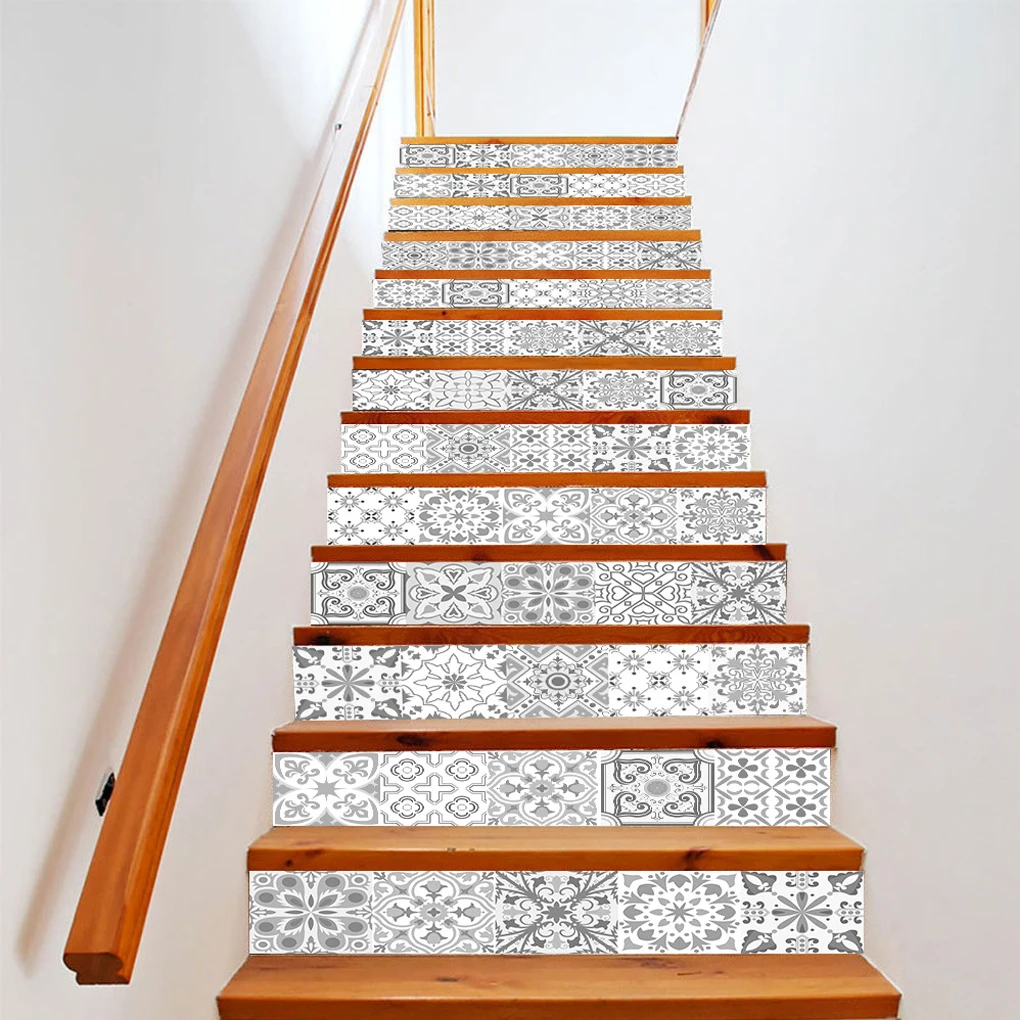 13x Self Adhesive Stair Mats 18x100cm Decals For Modern Home Improvement 18x100cm Self-Adhesive