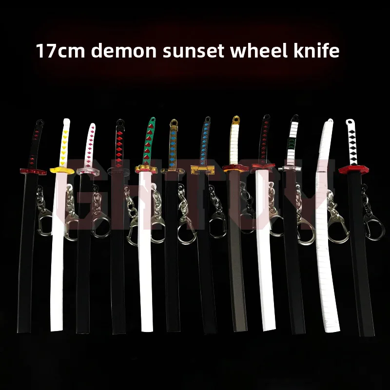 

17cm/6.7in Demon Slayer Samurai Swords Katana Cosplay Anime Weapon Props Peripherals Training Model Gifts Ornaments Outdoor Toys