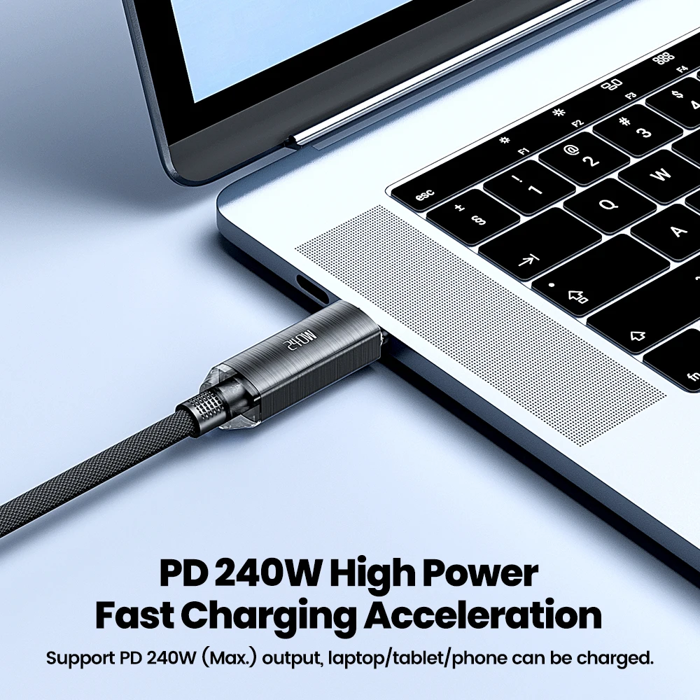 Toocki 240 واط USB C إلى USB نوع C كابل PD3.1 5A كابل شحن سريع آيفون 15 شاومي سامسونج S23 هواوي Oneplus ماك بوك #3