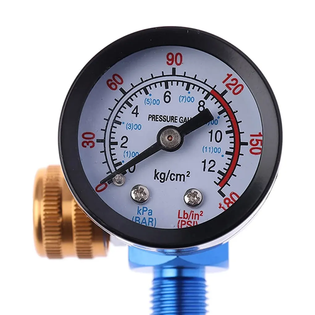 Universal Airbrush G1 4 Regulator Wide Range Dual Units Air Compressor Pressure Gauge Control Switch Automotive