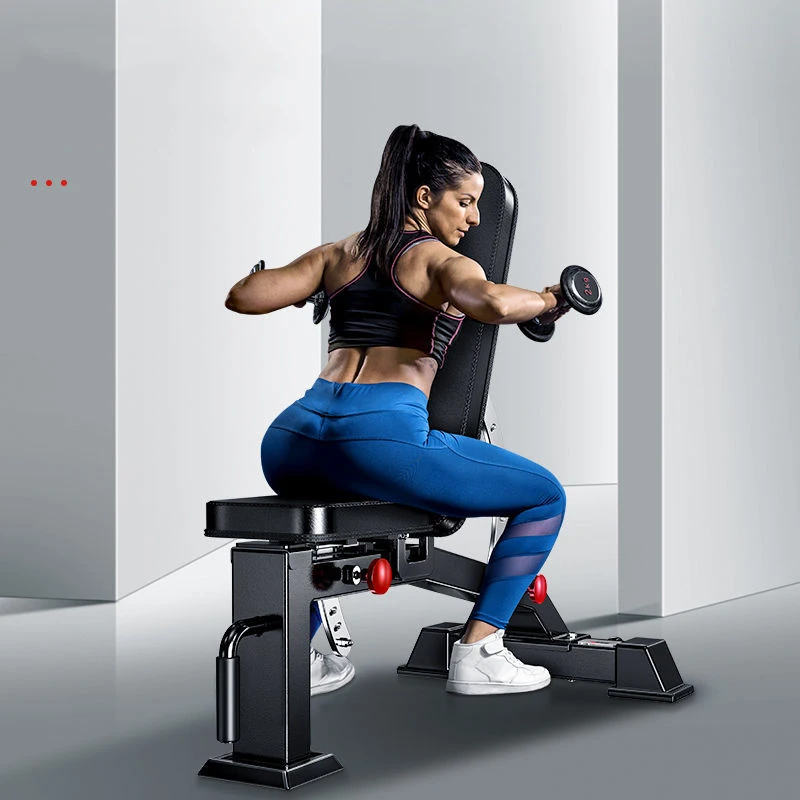 Gym Commercial PVC Thickened Galvanized Steel Plate High-Quality Hardware High-Strength Load-Bearing Professional Dumbbell Bench