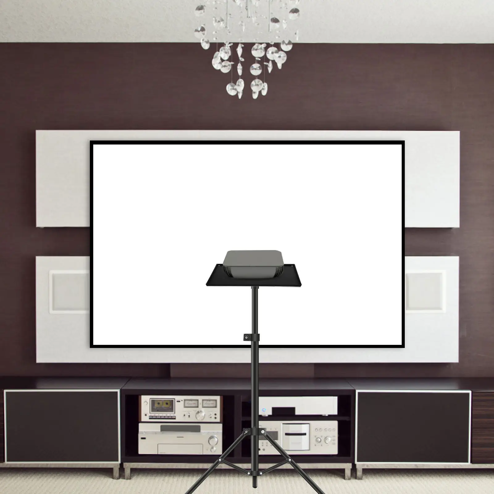 

Подставка для проектора, пластиковая, портативная, устойчивая, настольная, напольная, штатив, полка для аксессуаров к проектору, для офисного стола