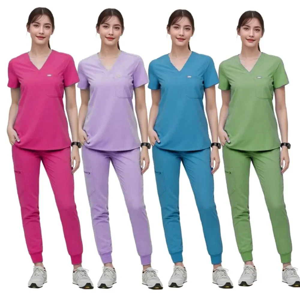 Surgical Suit Doctor Nurse Uniform Beauty Salon Dental Hospital Work Uniform Sanitary Uniform Woman Hand Washing Clothes Set