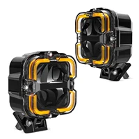 Barra de luz LED de trabajo superbrillante para coche todoterreno camión SUV ATV motocicleta blanco y ámbar Drl 12v lámpara Led foco de luz de conducción