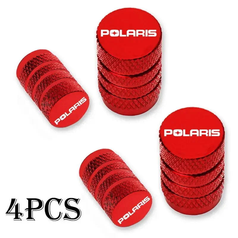 4pcs Car Wheel Tire Valve Caps Tyre Stem Covers Airdust Waterproof For POLARIS Auto Accessories