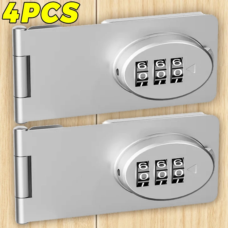 Stainless Steel Password Locks Slide Latches Keyless Combination Locks Kitchen Drawers Cabinets Cupboard Door Password Locks