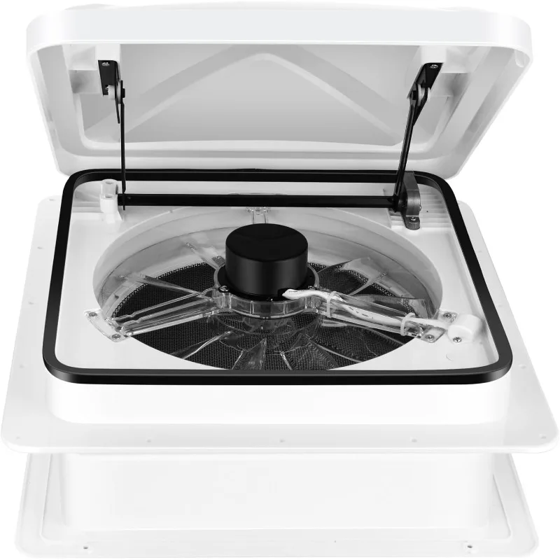 

RV Roof Vent Fan 6-Speed-Reversible White