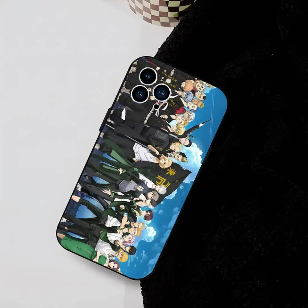 Coque de téléphone en Silicone souple, 1 pièce, dessin animé Tokyo r-vengeance, pour IPhone 17 Air 16 15 14 13 12 11 Plus Pro Max Plus