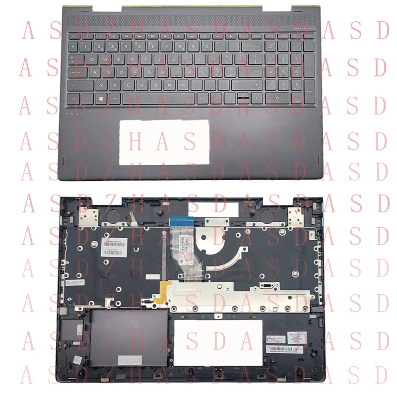 

Z New For HP X360 15-BP TPN-W127 15M-BQ Palmrest Backlit US Keyboard 924335-001US