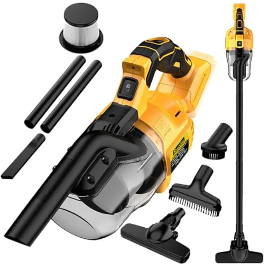 Cordless Vacuum Cleaner for Dewalt 20V Battery 5 in 1 Portable Handheld Vacuum Cleaner ｗith Washable HEPA Filter for Home Car F