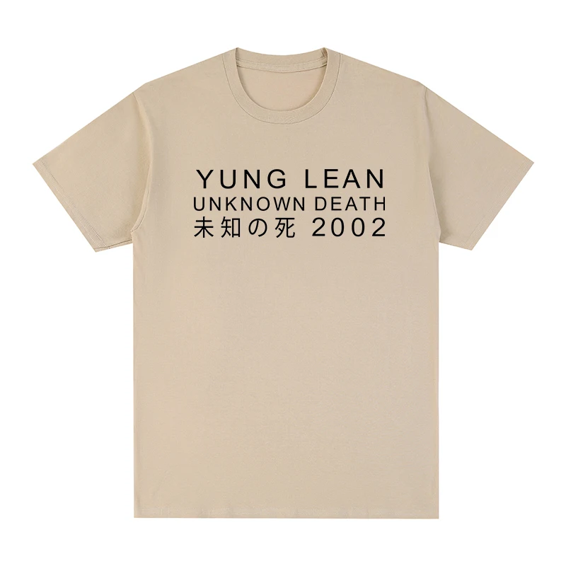 Yung Lean Vintage T-shirt  Merch Unknown Death 2002 Swedish Rapper Cotton Men T Shirt New TEE TSHIRT Womens Tops
