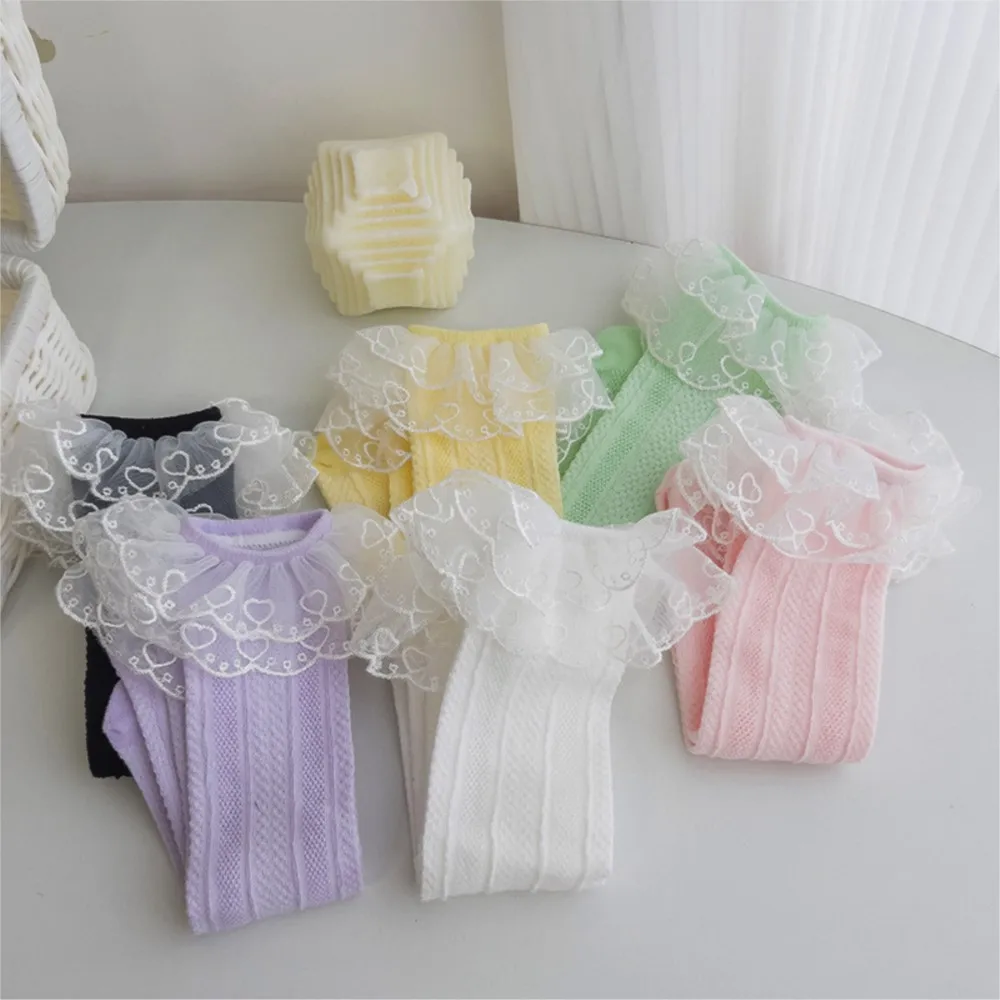 

Summer children socks heaps tide girls lace stockings baby sokken mesh anti-mosquito cotton socks