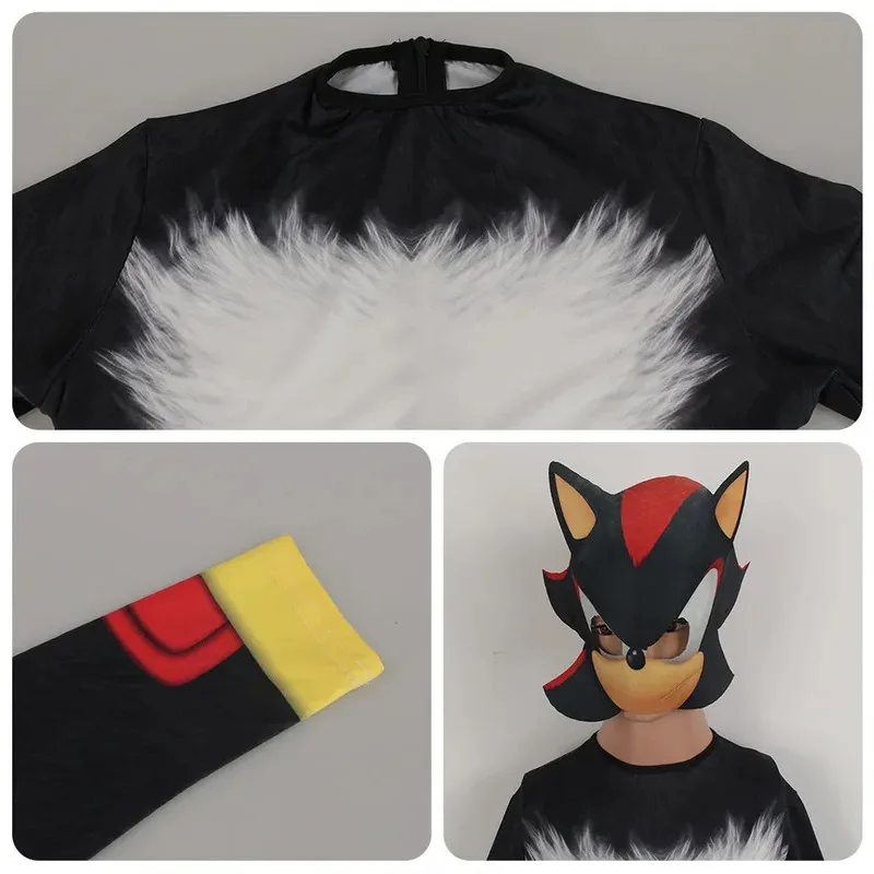 2025 12 's Gift, Hedgehog Clothing, Mask Monkey, Children's Animation Speed Set, Gloves, Halloween,