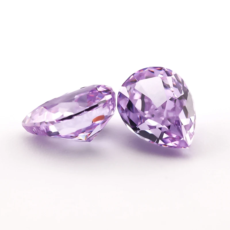 6x8mm Birnenförmige Crushed-Ice-Schliffe Lose CZ-Steine 5A Sortierte Farben Kubische Zirkonia Synthetische Edelsteine für Schmuckherstellung – Detail 11