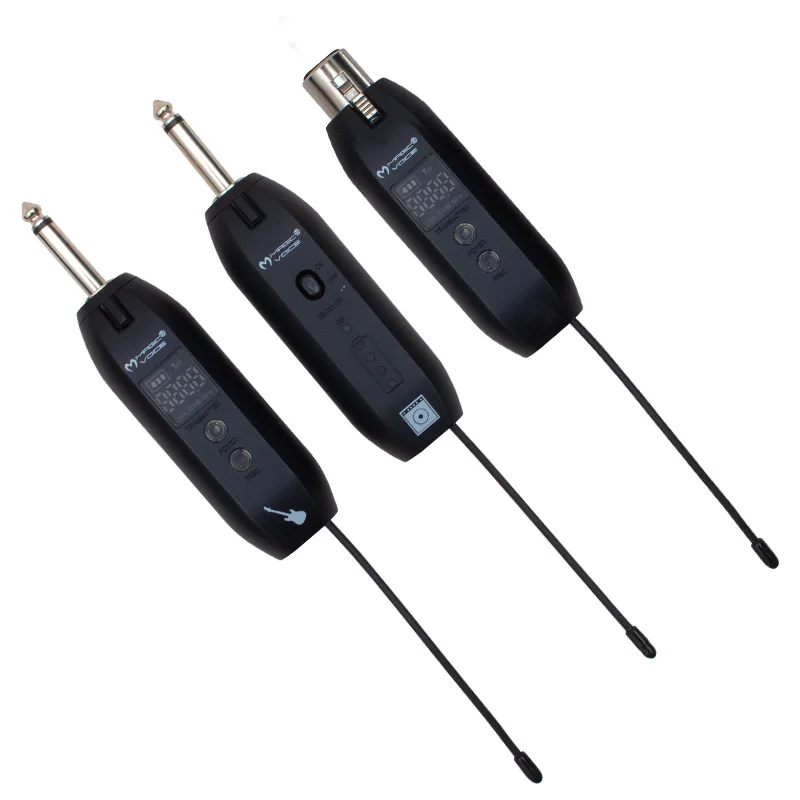 MAGICVOICE MV-19594 UHF GUITAR TYPE WIRELESS MICROPHONE SET of THREE (MİC XRL Lİ)