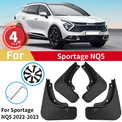 Voor Kia Sportage Nq5 Lwb Mk5 Spatlappen 2022 2023 2024 Accessoires Spatten Bewakers Spatbord Spatbord Spatlappen Voor Achter Auto Spatborden 4Pc Set