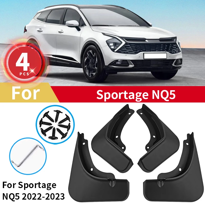 For KIA Sportage NQ5 LWB MK5 Mud Flaps 2022 2023 2024 Accessories Splash Guards Fender MudFlaps Front Rear Car Mudguards 4pc Set