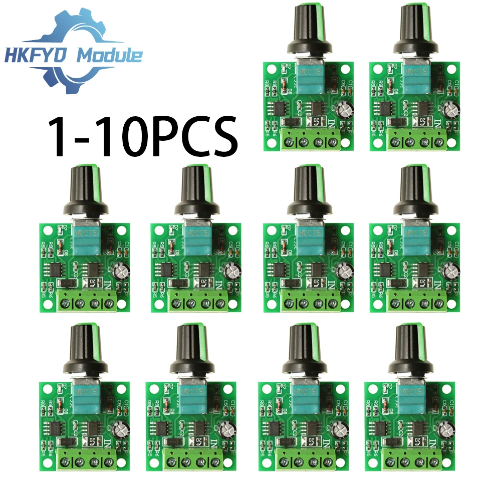 1-10pcs 90W 5A PWM DC Motor Speed Controller 4.5V~35V Adjustable Regulator for 12V/24V Motors Fans Pumps & Industrial Equipment