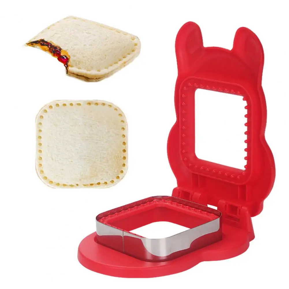 

Pocket Sandwich Maker Sandwich Cutter Sealer Set for Kids Square Bread Mold Shapes Maker Bento Box Accessories for Easy Lunch