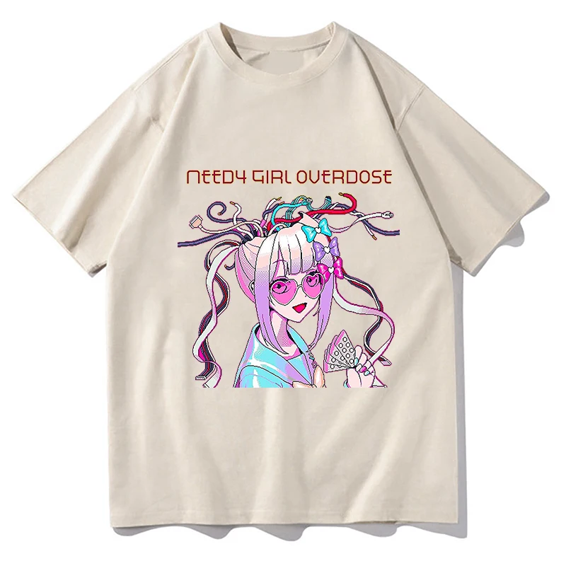 

Needy girl overdose Printing T-shirts Summer Men/Women Harajuku Tee-shirt Short Sleeve Hip Hop Streetwear Tshirt Cotton Tee Tops