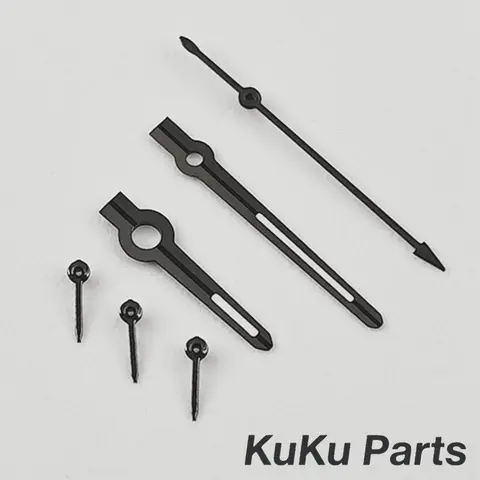 VK63 Gun Hands Daytona Watch Hands Silver Gun Rose Gold 6 Hands for VK64 VK63A Quartz Movement Green Luminous Watch Needle