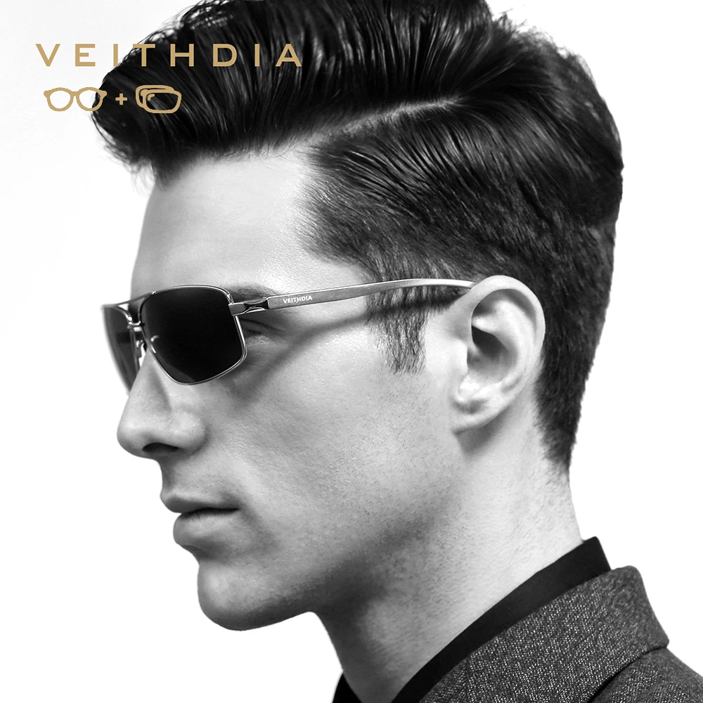 

VEITHDIA Prescription Glasses Custom Photochromic Myopia Optical Power Sunglasses Eyewear Eyeglasses Frame P2458