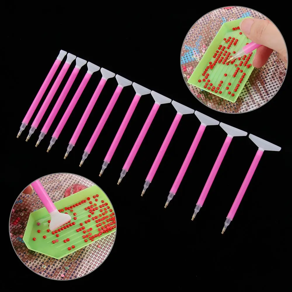 13Pcs Tool DIY Embroidery Crafts Diamond Painting Pen Point Drill Pen 5D Diamond Painting Cross Stitch