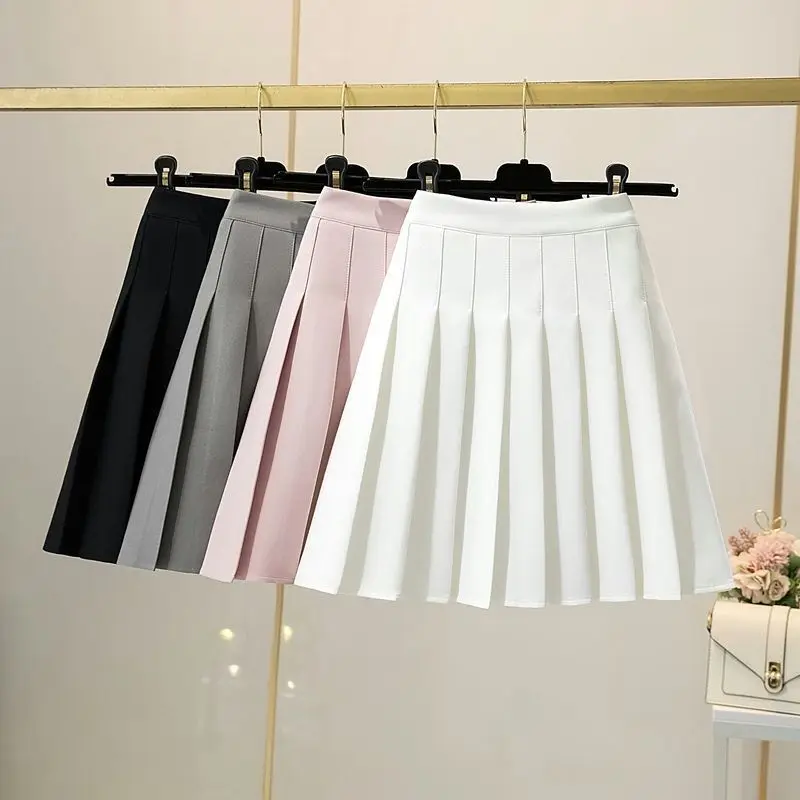 

Korean Style Fashion Pleated Skirt For Women High Waist Slim A-line Skirt Summer Sweet Short Mini Skirts JK Woman Clothes 2025