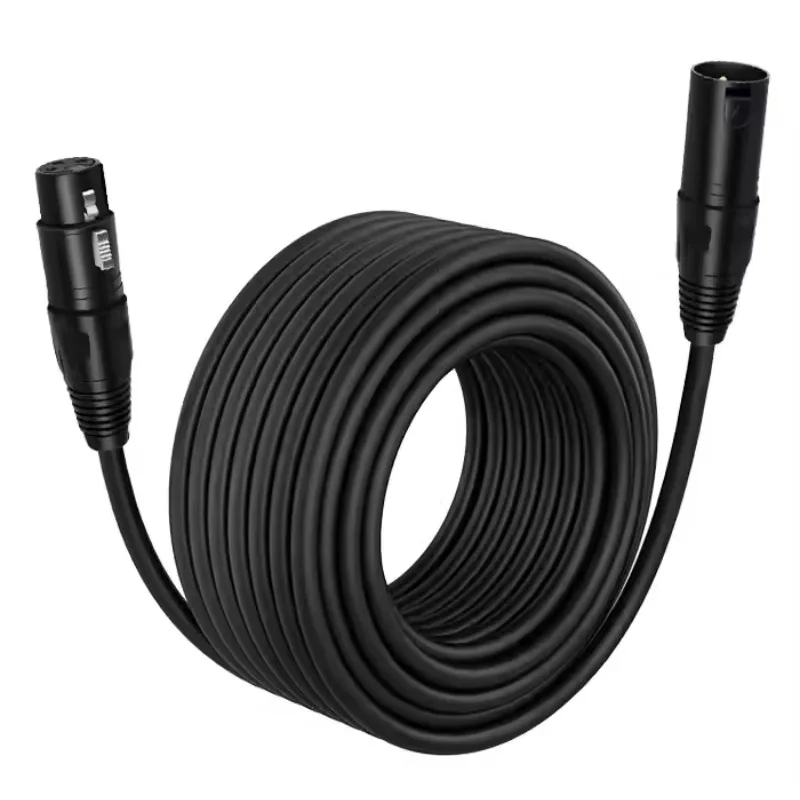 

3-контактный микрофонный кабель XLR от 1 до 5 м, мужской и женский аудиолинейный 3-контактный разъем для усилителя, сценического освещения, микрофона, домашнего кинотеатра