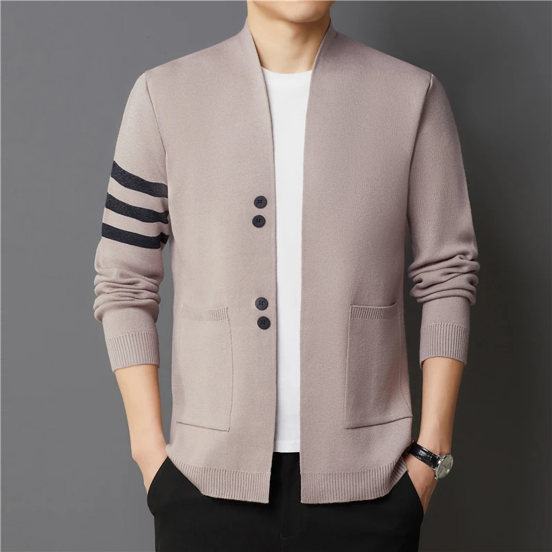 

Knitted Cardigan For Men's Spring and Autumn 2026 New Trend Base Outer Wear Sweater Men's Casual Autumn Thickened Coat Top