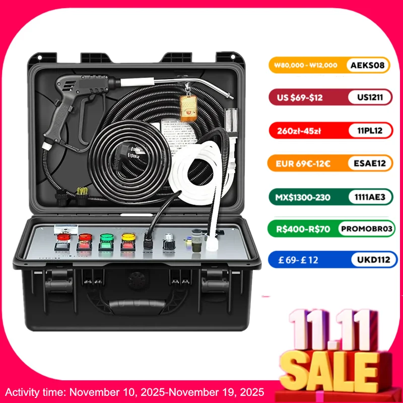 

220V Household Electric Steaming Cleaner Multi Steam Cleaner High Temperature And Pressure Range Hood Steam Cleaner Eu/AU/UK/US