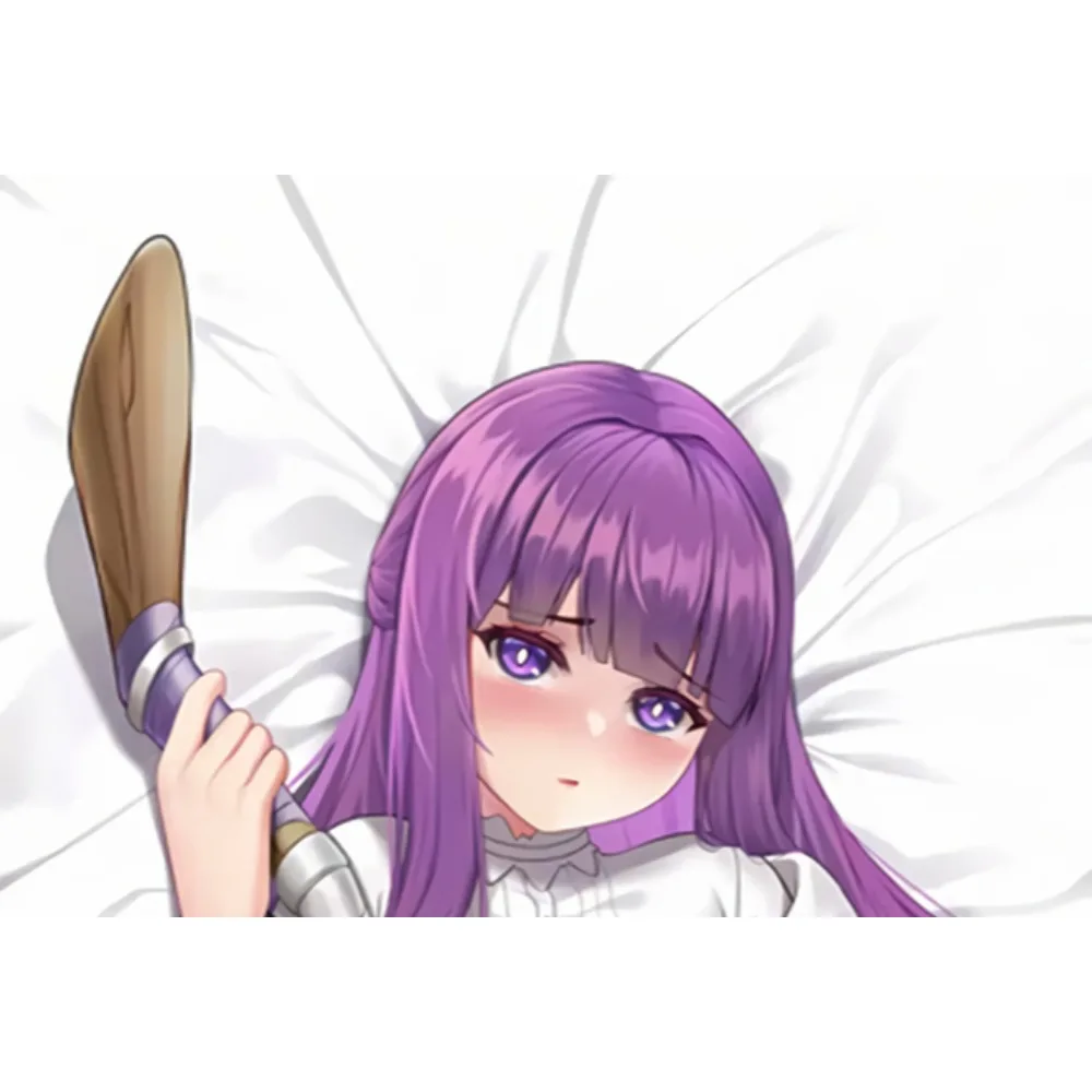 Dakimakura Body Cushion Cover Double‑Sided Anime Lady Art Print For Fern