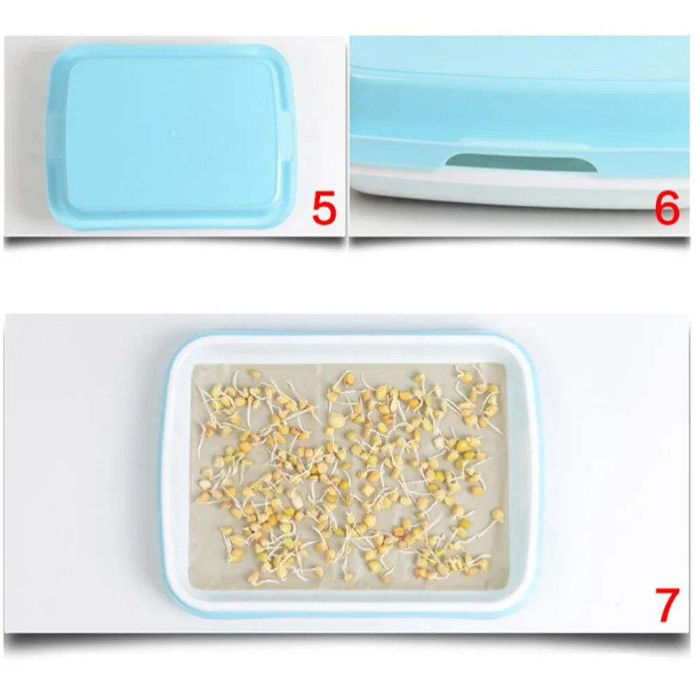 Zestaw do kiełkowania z wysokiej jakości PP spożywczego, bez użycia gleby, zdrowy wzrostnik trawy pszennej, tacka Sky Tray, papier, na wiele rodzajów nasion