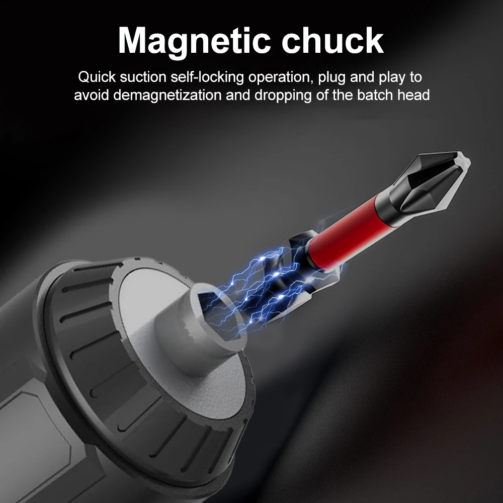 3,6 V 30 W Elektroschrauber mit 2000 mAh Akku mit hoher Kapazität, mehrere Schraubenköpfe, ABS-Legierung, Schraubendreher-Set, Elektrowerkzeuge