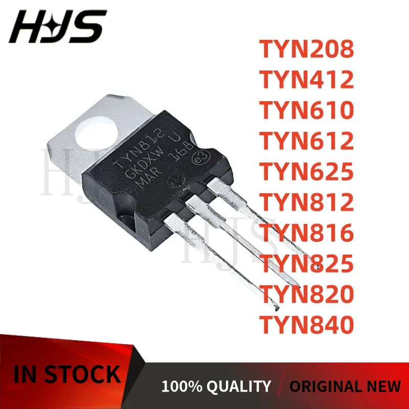 10pcs/lot TYN208 TYN412 TYN610 TYN612 TYN625 TYN812 TYN816 TYN825 TYN820 TYN840 TO-220 SCR New