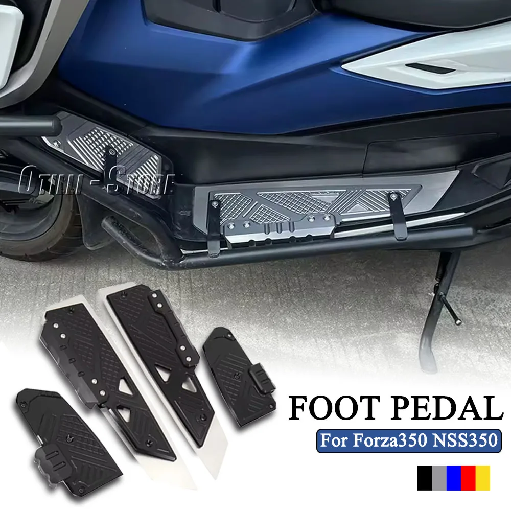 

Motorcycle Footrest Foot Rest Pads Pedal Plate Board Pedals Foot Board Accessories For HONDA Forza 350 Forza350 NSS350 2018-2024