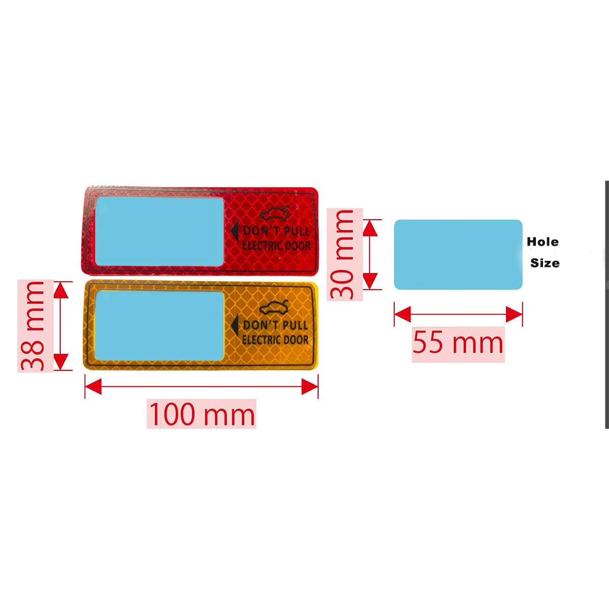 Power Tailgate Lift Warning Sticker for Audi BMW Tesla Toyota Mercedes-benz E-tron Interior Decoration Vehicle Accessories Sign