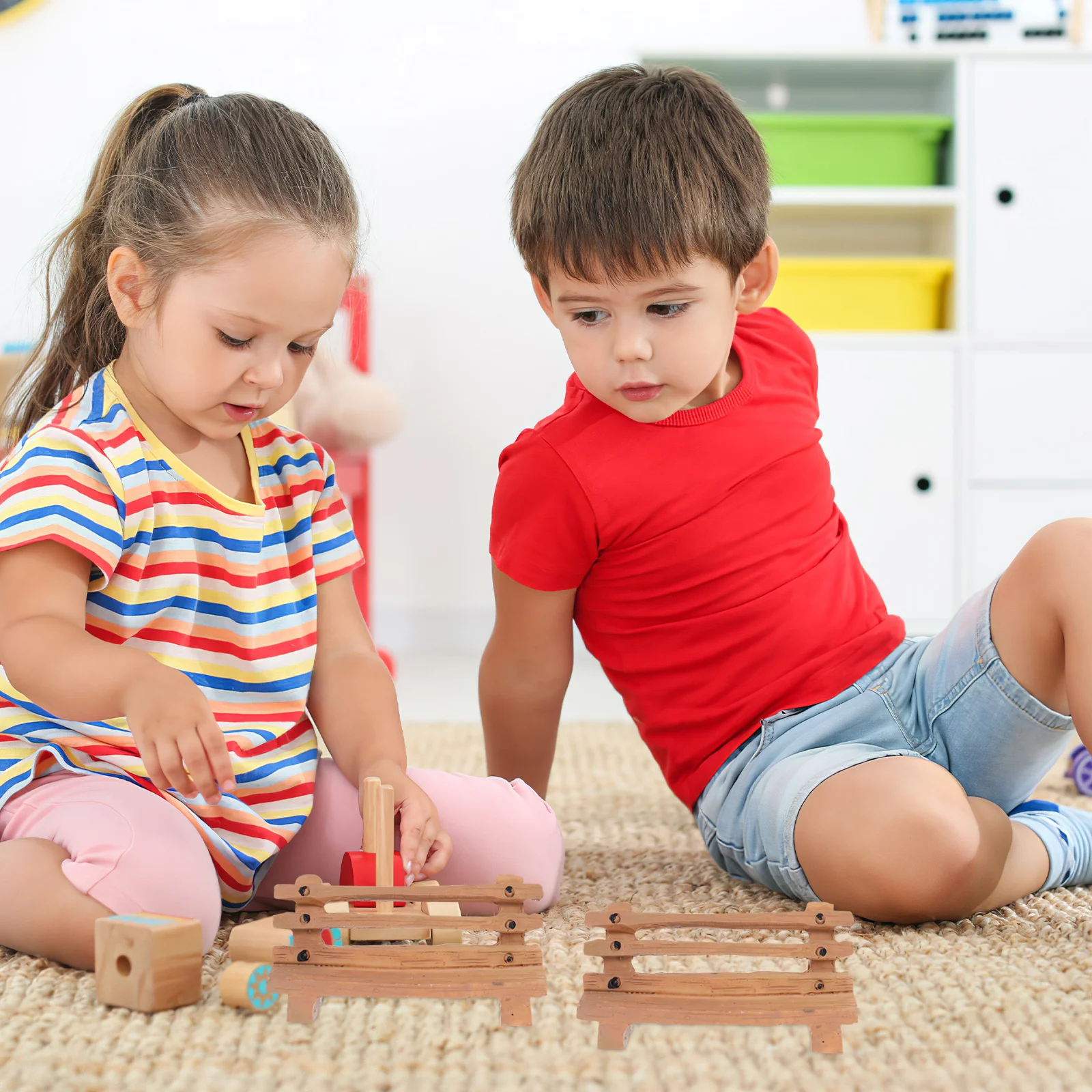 

4Pcs Miniature Park Bench Resin Chair Realistic Design for Beach Scene Garden Home Office Decor Toy Chair Beach Chairs for