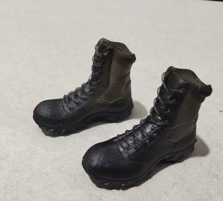 1/12 Scale Black Military Boots, Boots Model for 6''figure