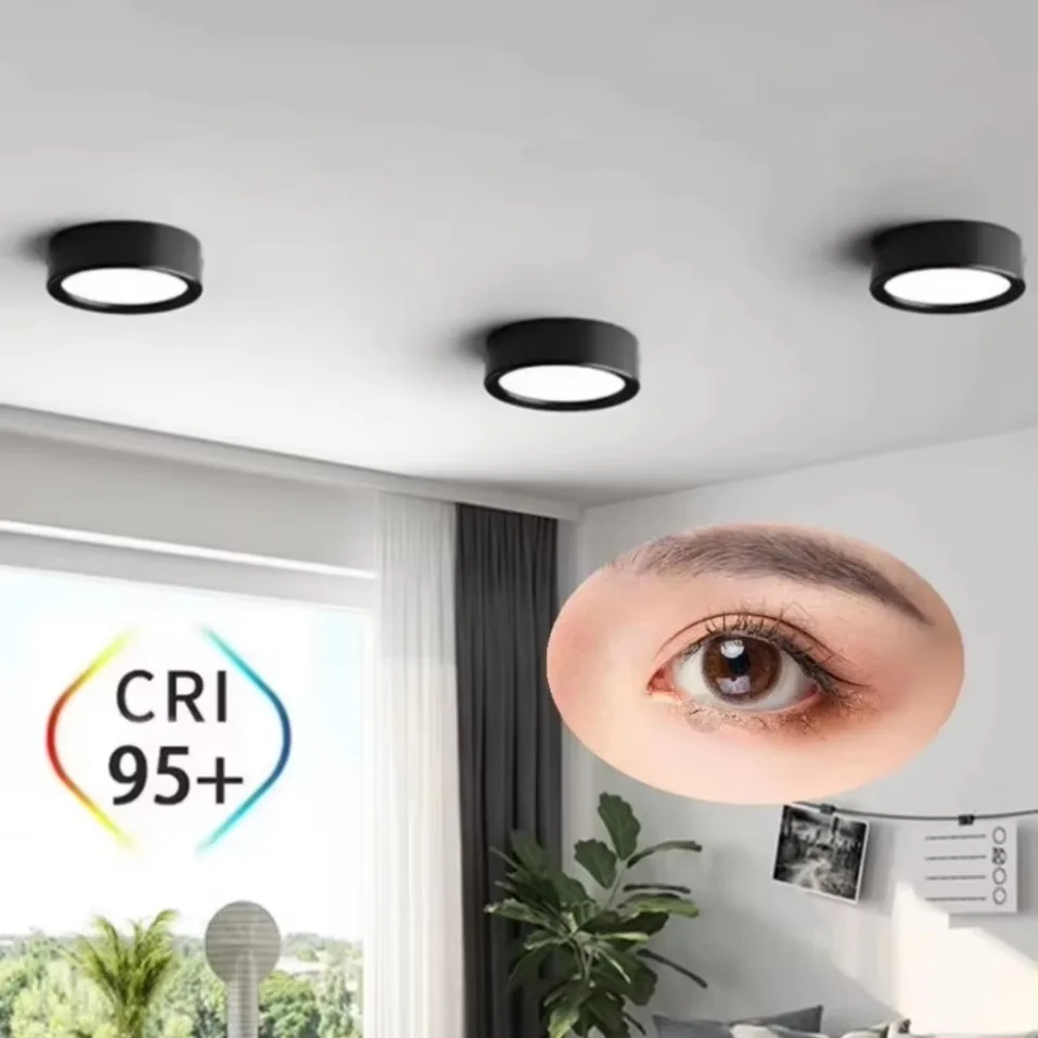 LED Spotlight 3color Ceiling Spot Led Lamp Kitchen Led Downlight Surface Mounted Down Lamp Indoor Lighting for Entrance Lamps