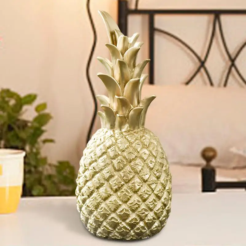 

Gold Pineapple Craft Decoration Creative Nordic Fruit Pineapple Ananas Shape Home Living Room Porch Model Bedroom Desktop Decor