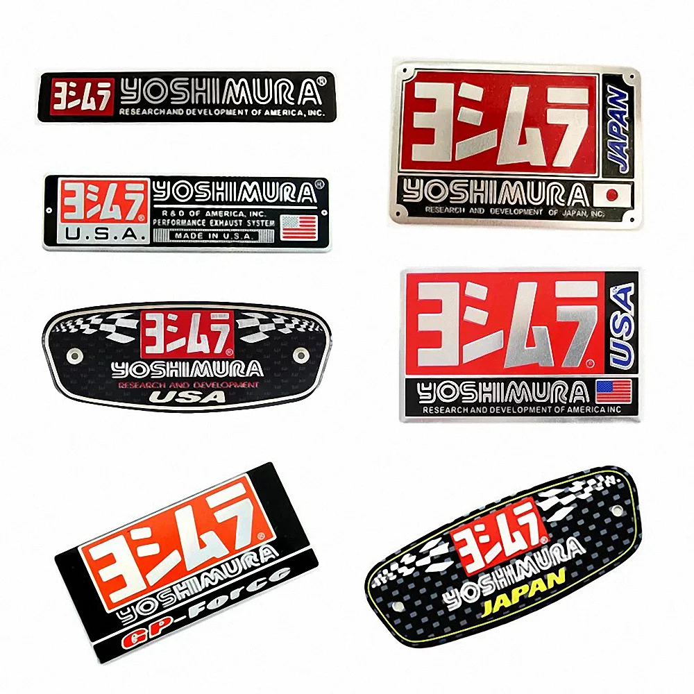 For Yoshimura Dirt Bike Exhaust 3D Sticker Motorcycle Accessories DB Killer Muffler Escape R1 R6 GP Alpha AT2 R77 R11 51MM 150CC