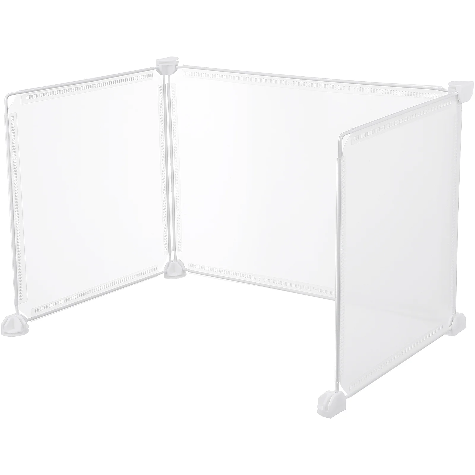 3 Pcs Desktop Partition Office Products Transparent Accessories Area Dividing Board Divider Table Plastic